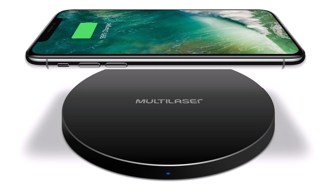 Carregador indução 10w universal sem fio multilaser