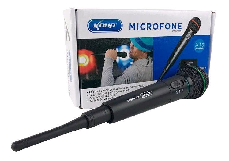 Microfone Sem Fio Semi Profissional 30 Metros P10 Karaokê
