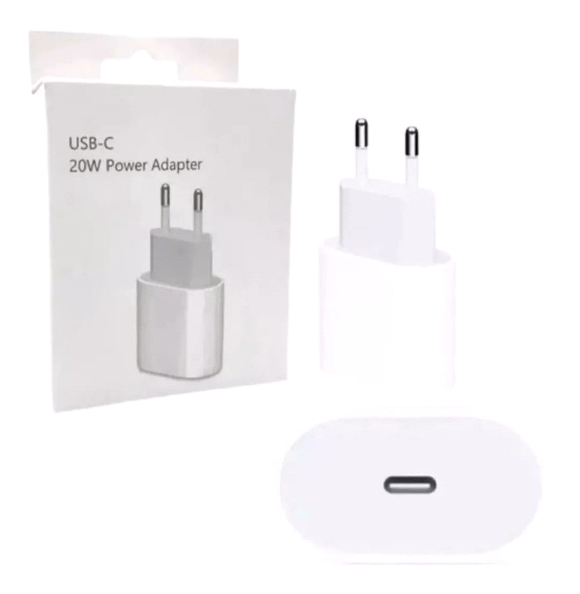 Fonte Tomada Para iPhone 11 12 13 Pro 12 Pro Max Tipo C 20w Cor Branco