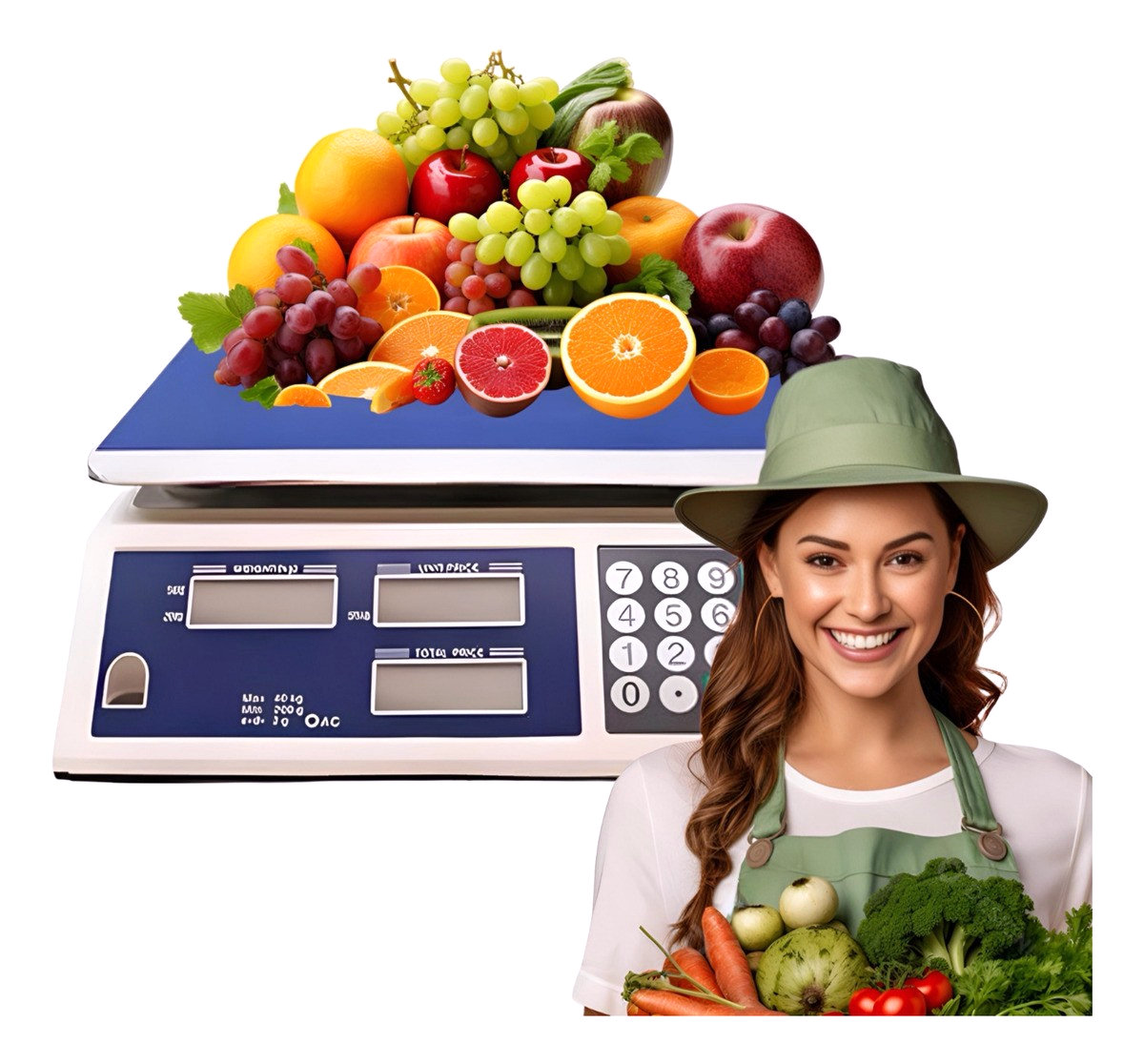 Balança Digital 40kg Residencial Alta Precisão Bateria Visor nova