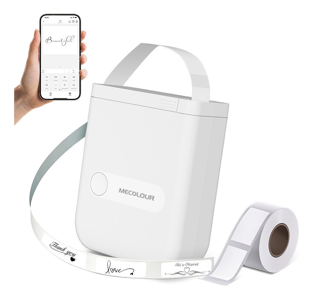 Impressora de Etiquetas Portátil Bluetooth Mecolour D110 203dpi Type-C nova