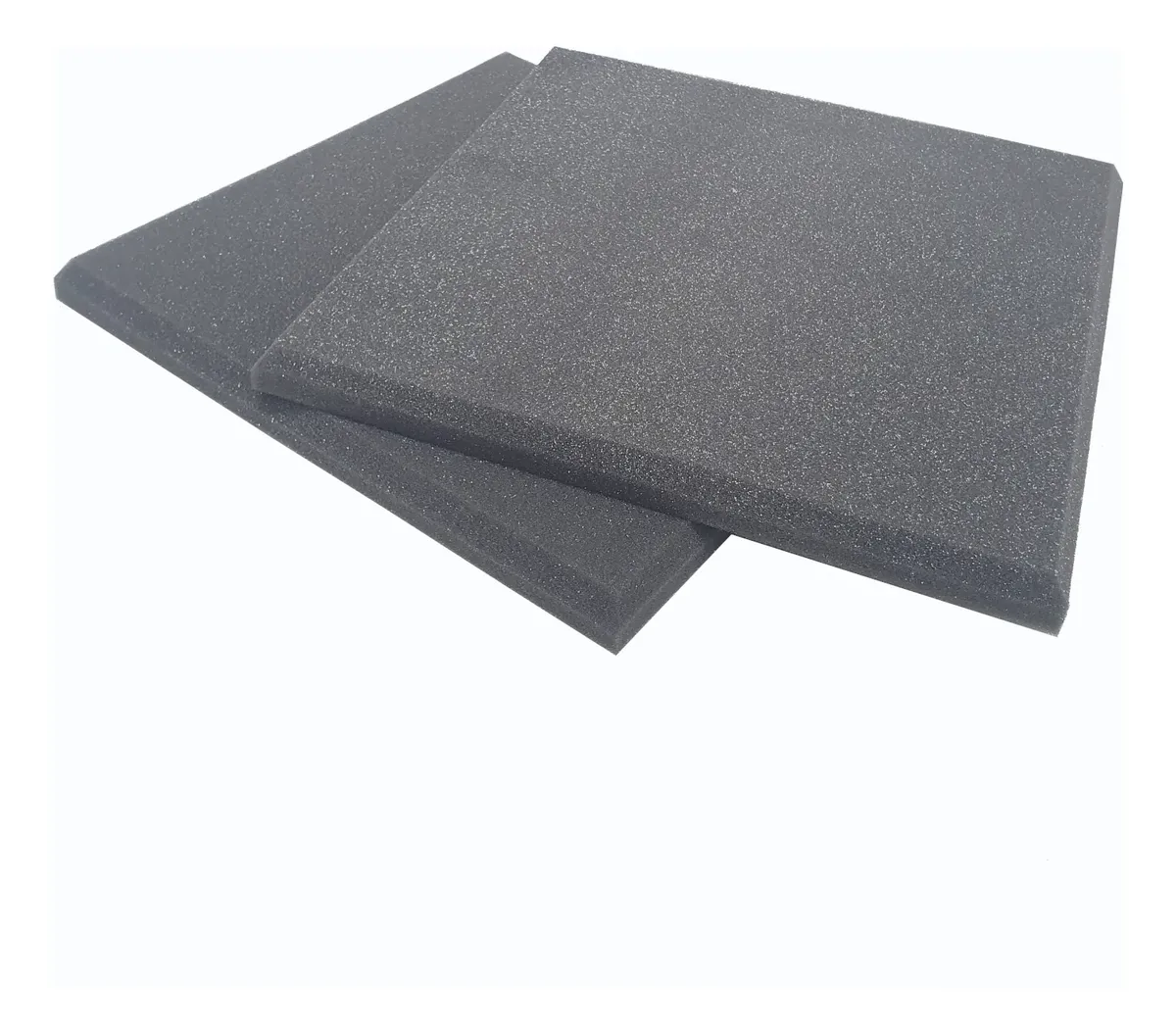 Espuma Acústica Lisa Antichamas - Kit com 10 Placas 50x50x2cm