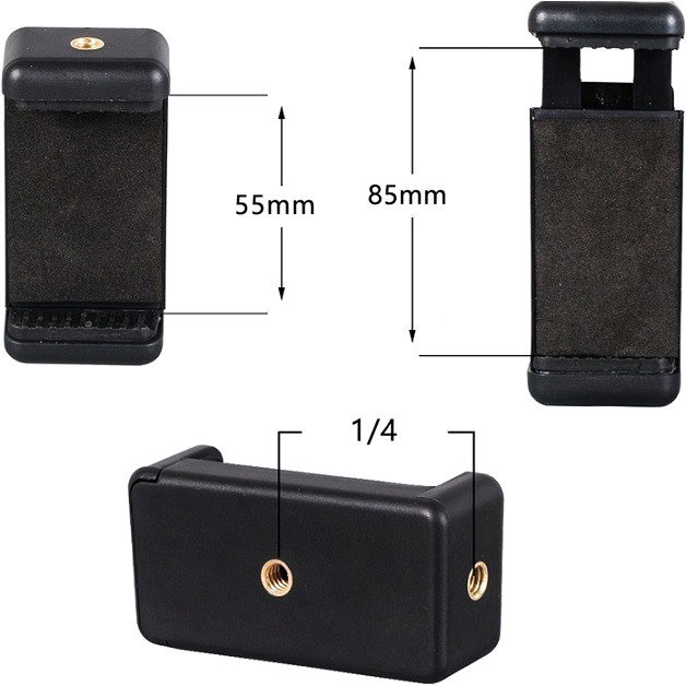 Suporte celular tripé bastão selfie 1/4 holder smartphone