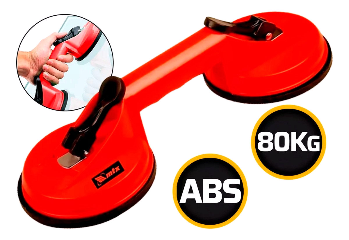 Ventosa Dupla Em Abs Cerâmica Porcelanato 80kg