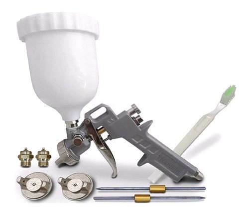 Pistola De Pintura Kit 3 Bicos branca