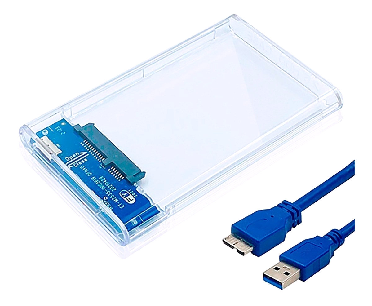 Case hd externo notebook ssd sata 3 usb 3.0 adaptador 6gbps