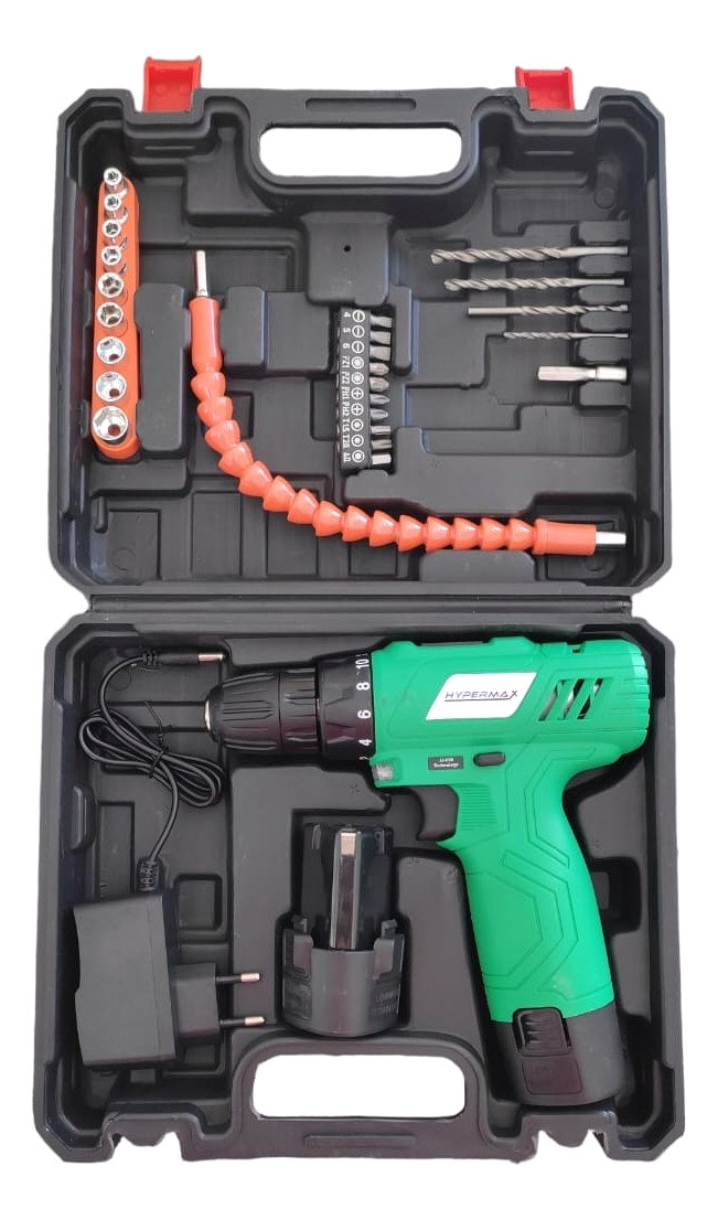 Parafusadeira Furadeira 12v 2 Baterias Maleta E Acessórios nova sem uso