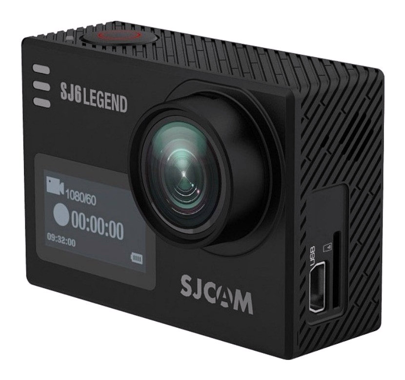 Sjcam sj6 legend black câmera de ação 4k ntsc/pal lacrada