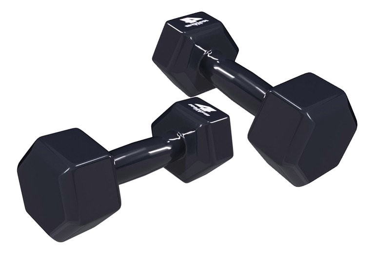 Halter 4kg Emborrachado Sextavado Preto novo a pronta entrega