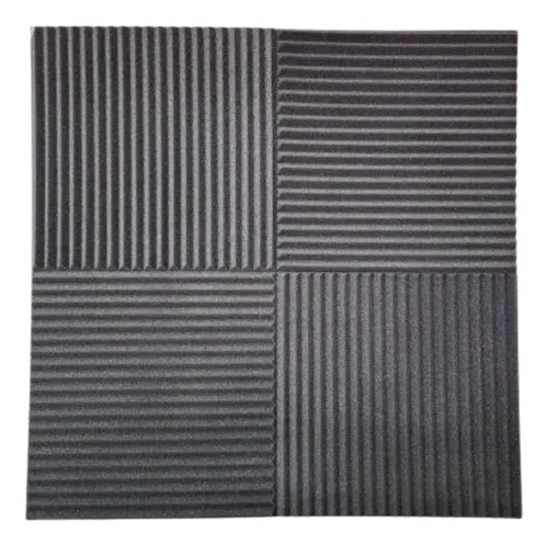 Espuma Acústica Kit C/10 Placas-50cm X 50cm X 2cm - Flat pronta entrega
