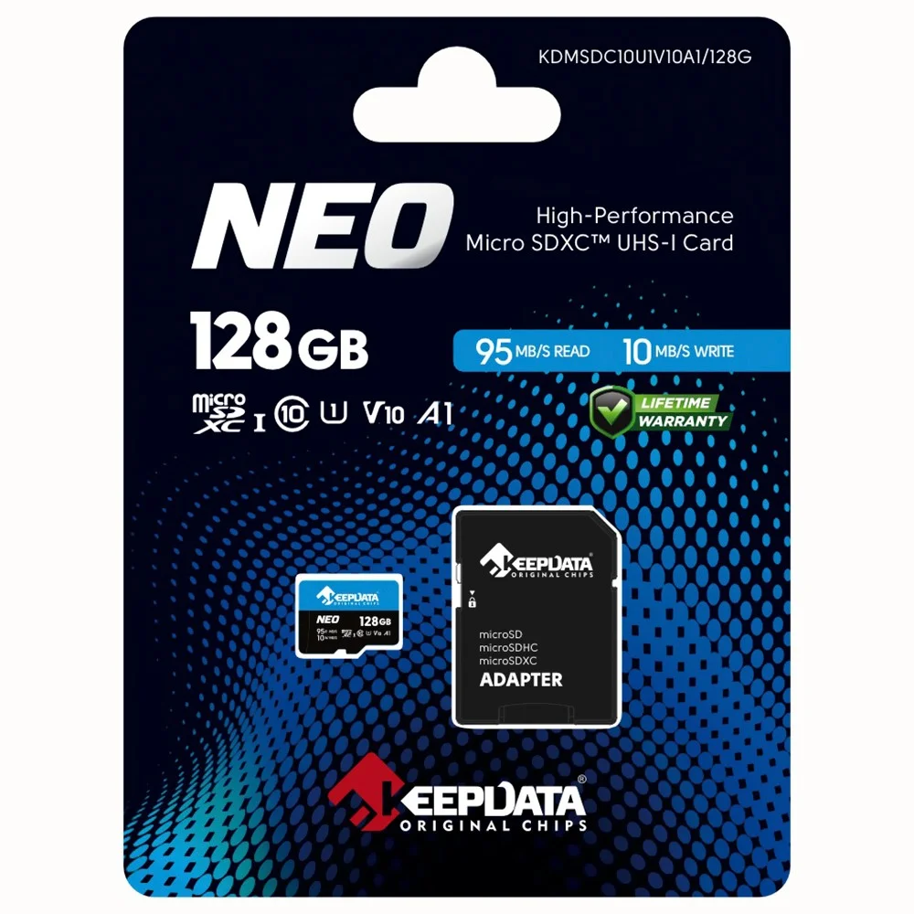 Cartão de Memória Keepdata Neo 128GB Micro SDXC + adaptador