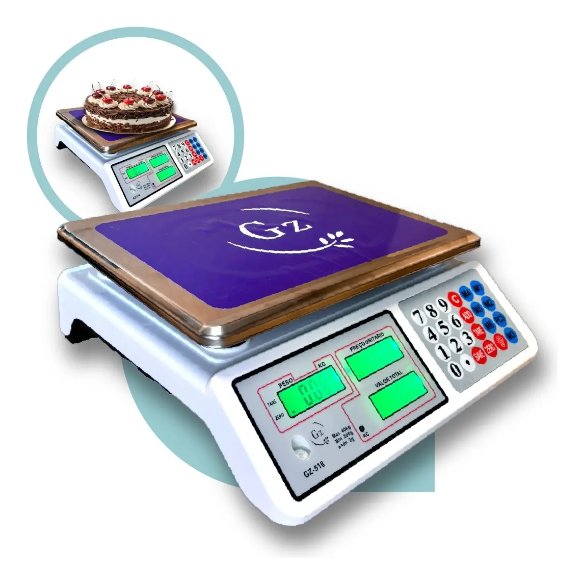 Balança Eletrônica Digital 40kg Bivolt 110/220V