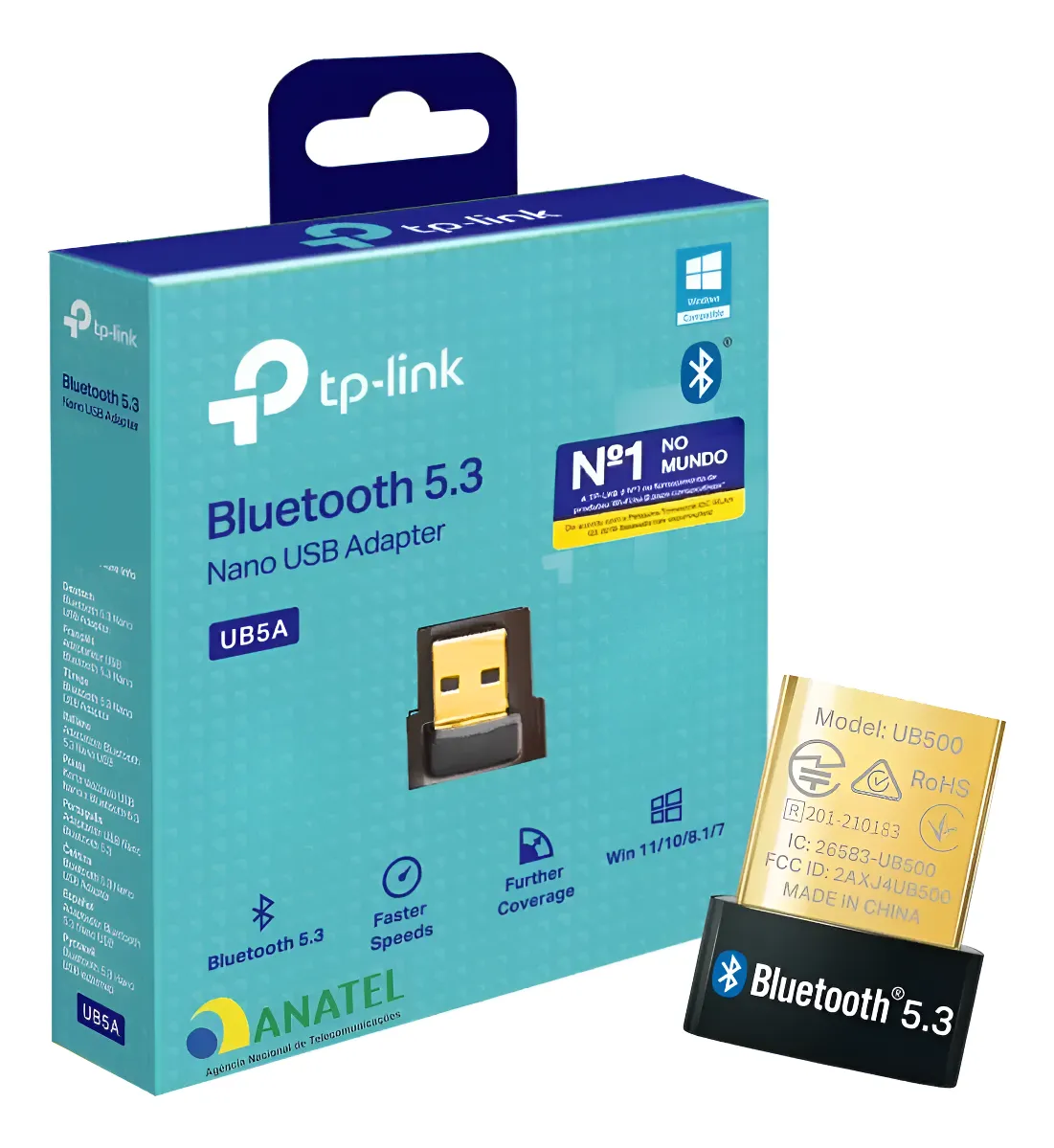 Adaptador USB Bluetooth TP-Link UB5A Nano