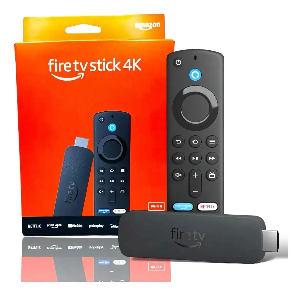 Fire Stick Amazon Fire 4k Select 8gb Wi-fi 6 Alexa Controle