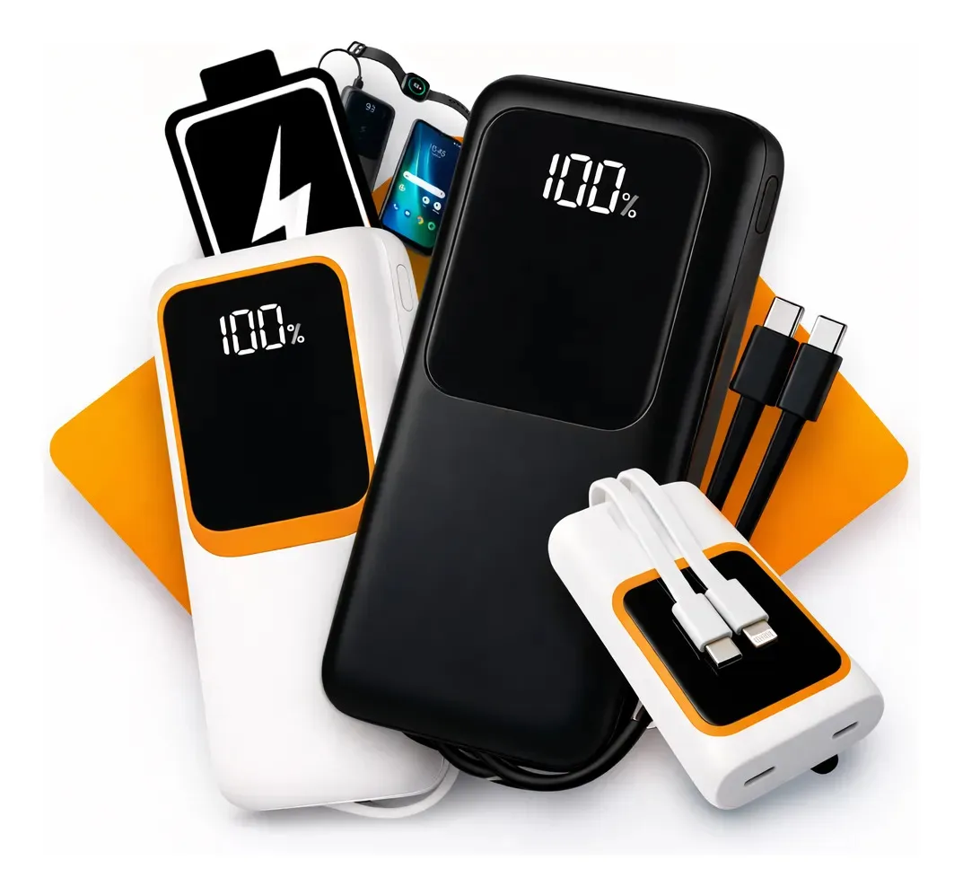 Power Bank 20000mAh - Carregador Portátil Rápido 22.5w