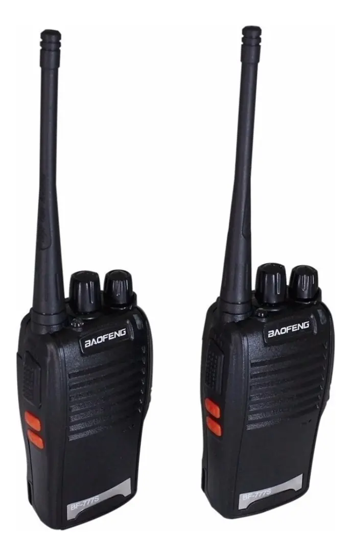 Kit de 2 Rádio Comunicador Walkie Talkie Baofeng 777S