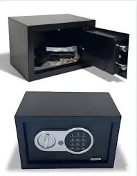 Cofre Eletrônico Digital com Senha e Chave - 31x20x20 cm 