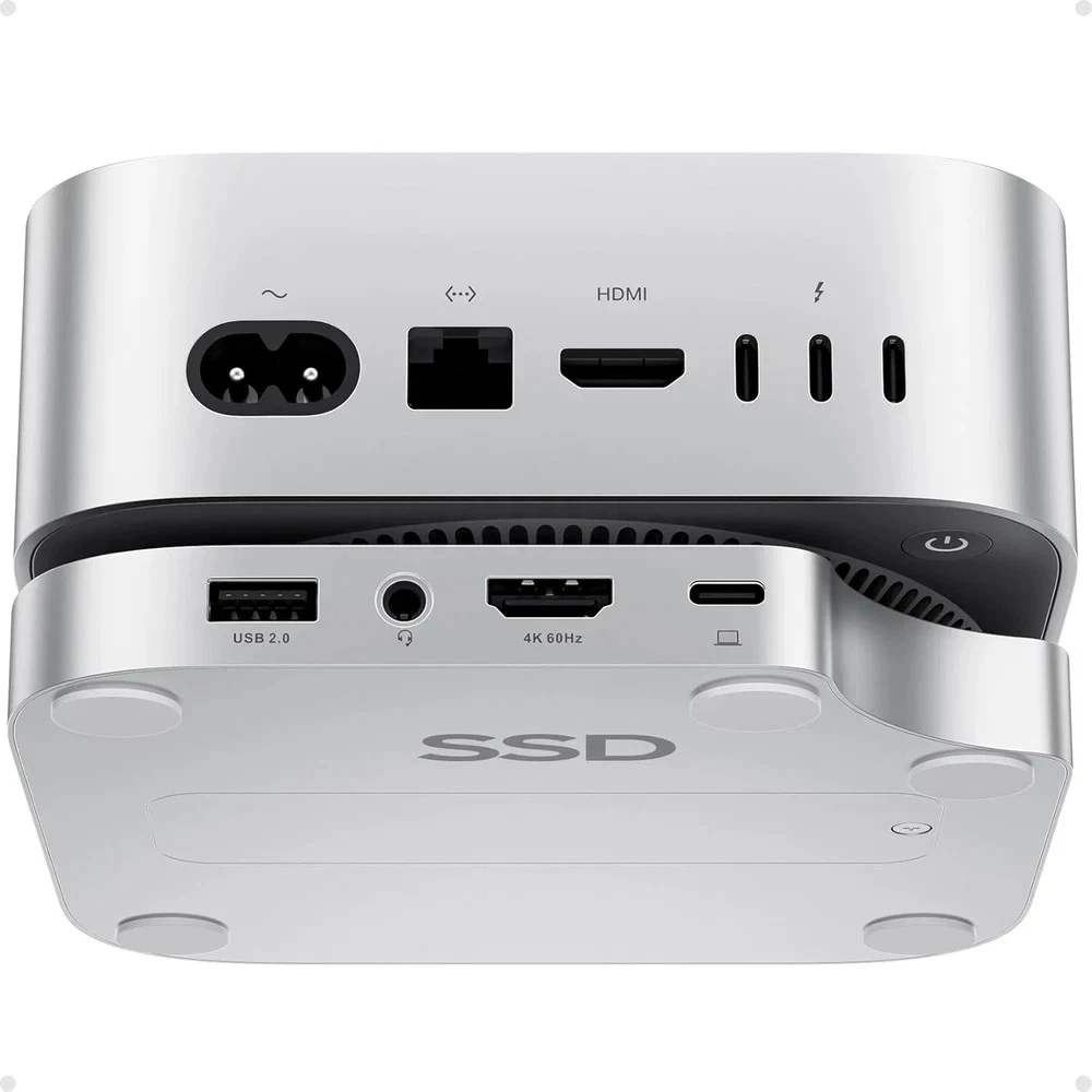 Estação de Acoplamento RayCue para Mac Mini M4 8TB NVMe SSD Hub
